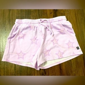 PIXIE LANE GIRLS SHORTS 9/10 EXCELLENT CONDITION LILAC LAVENDER STARS